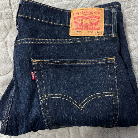 Levi's Men's 527 Dark Blue Jeans NWOT - Picture 3 of 4